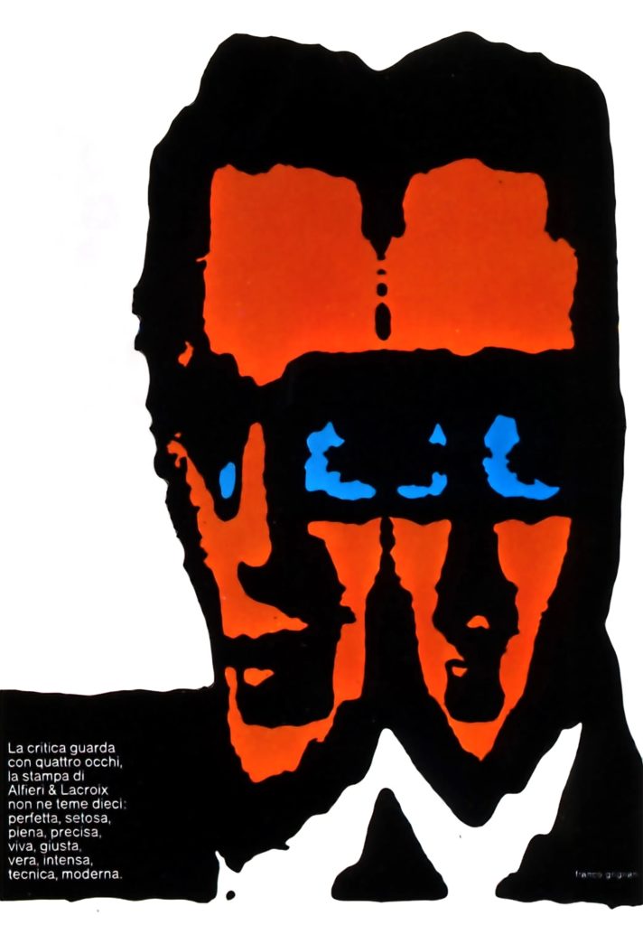 Franco Grignani, Ad for Alfieri & Lacroix, 1967