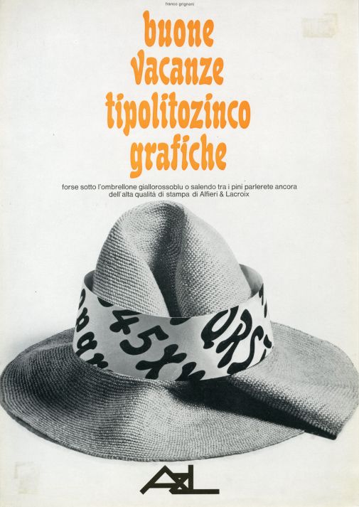 Franco Grignani, Ad for Alfieri & Lacroix, 1969