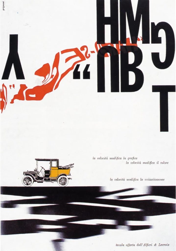 Franco Grignani, Ad for Alfieri & Lacroix, 1958