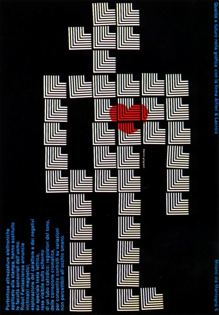 Franco Grignani, Ad for Alfieri & Lacroix, 1963