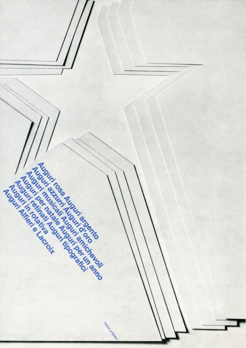 Franco Grignani, Ad for Alfieri & Lacroix, 1960