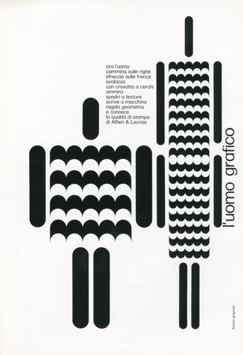 Franco Grignani, Ad for Alfieri & Lacroix, 1969