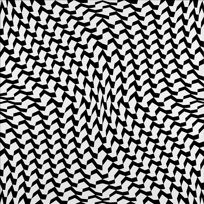 Franco Grignani, Corrugated plastic permutation on four mathematical plots, 1962