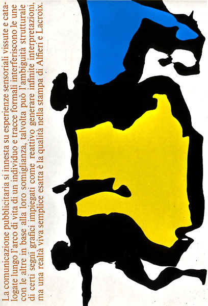 Franco Grignani, Ad for Alfieri & Lacroix, 1968