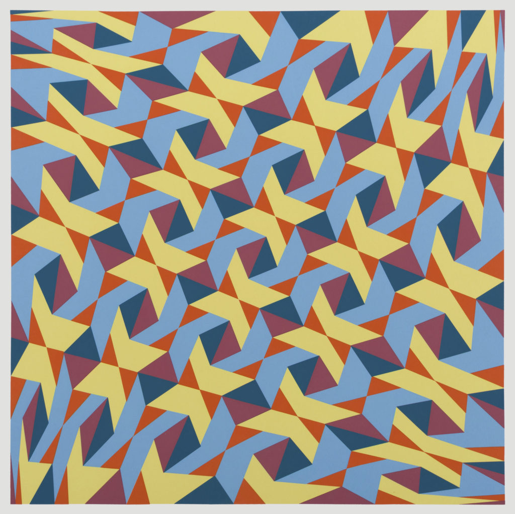 Franco Grignani, Hyperbolic diagonals, 1988