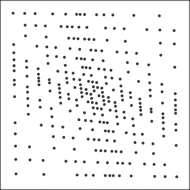 study on Franco Grignani, 1991 - grid (2020 with GeoGebra)