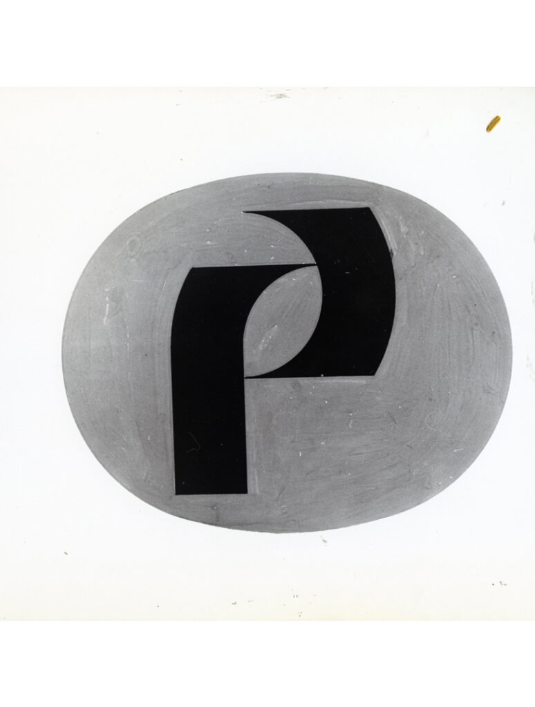 Franco Grignani, proposal for Piaggio logo, 1966