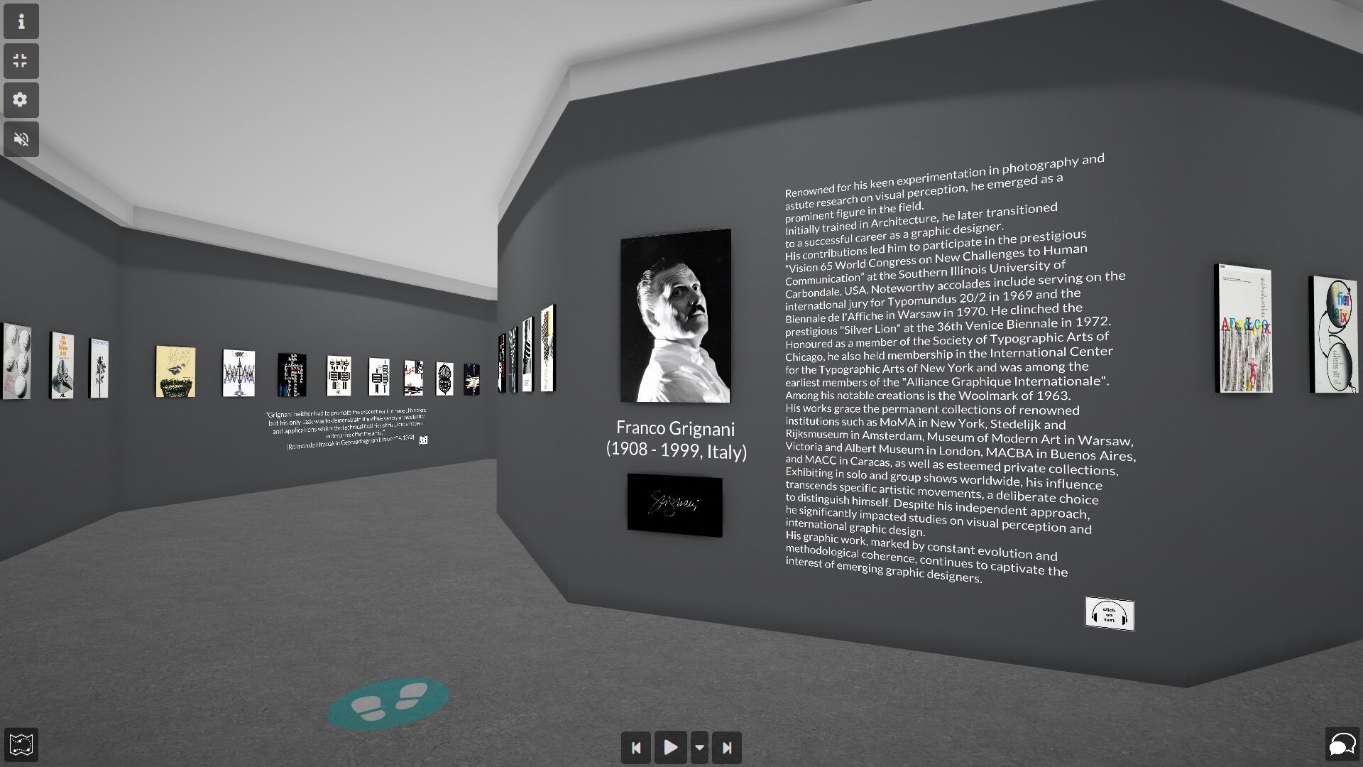 Franco Grignani for A&L: virtual exhibit on artsteps