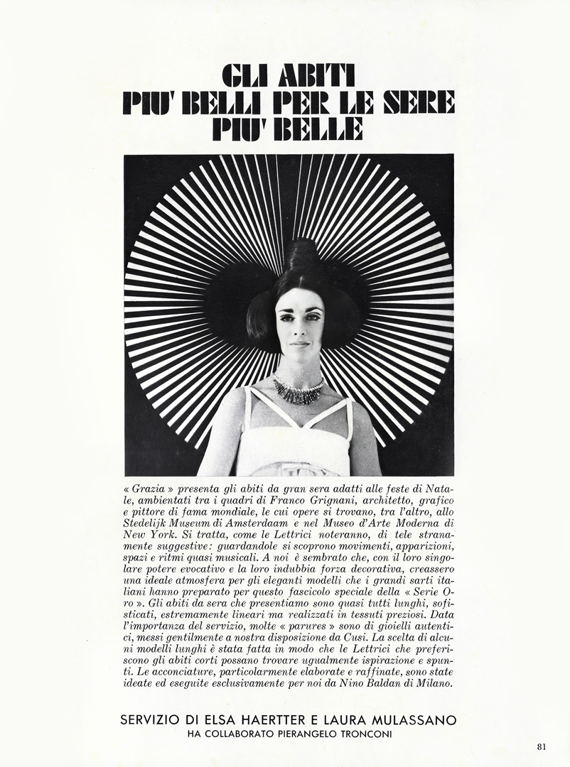 Grazia, issue n° 1295, dec. 1965