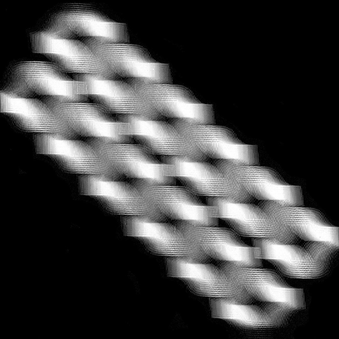 Franco Grignani, Alterazione visiva di struttura diagonale, 1953