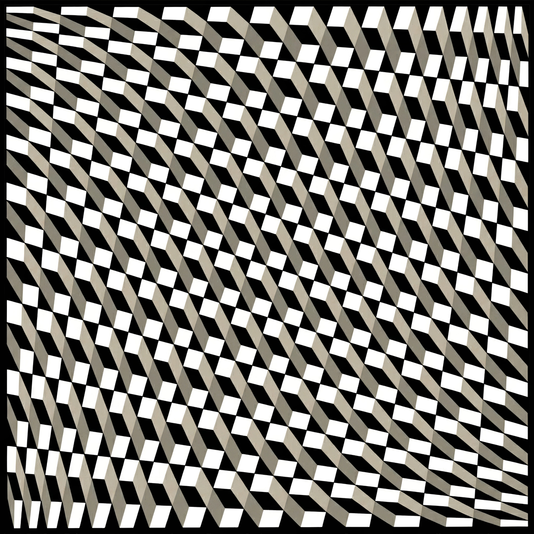 Franco Grignani, Permutazione plastica nel campo, 1959