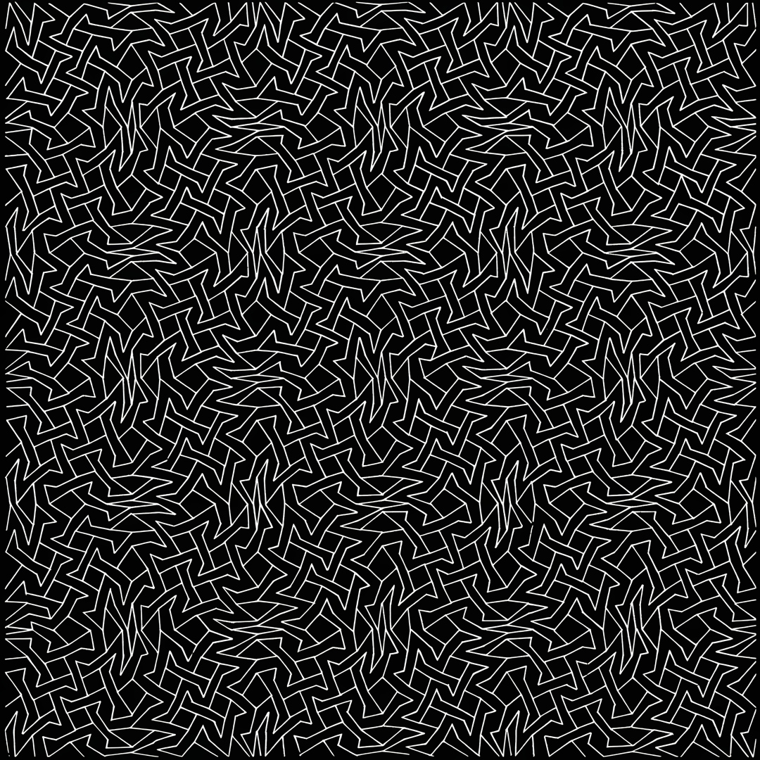 Franco Grignani, Spazio in permutazione tensiva continua, 1977