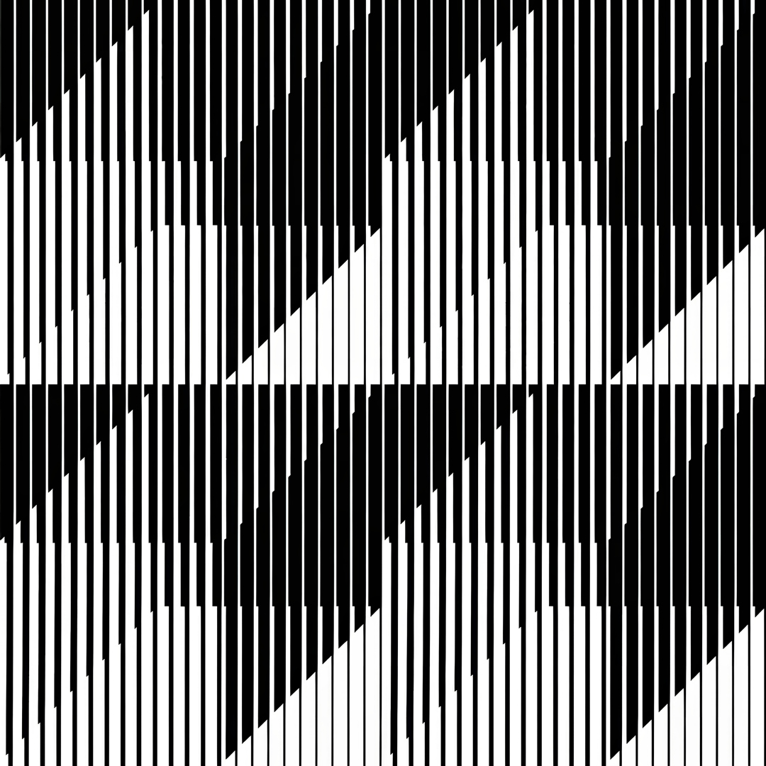 Franco Grignani, Quattro cubi (2 cubi + 2 parallelepipedi), 1963